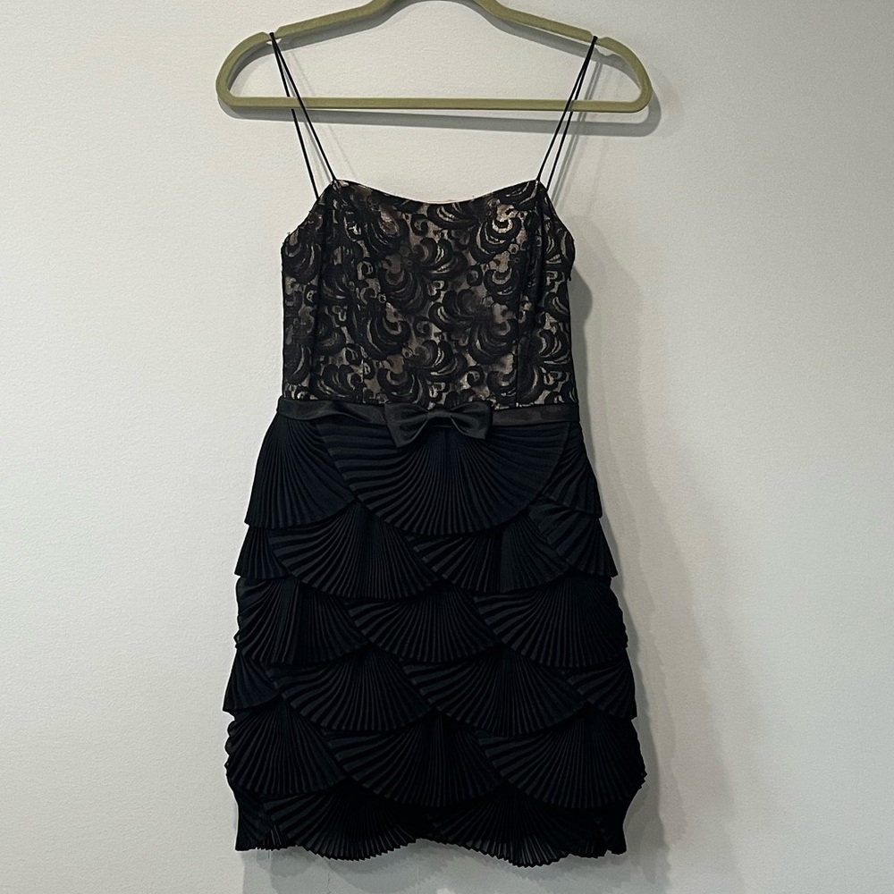 Black & Gold Cocktail Dress by JS Collections